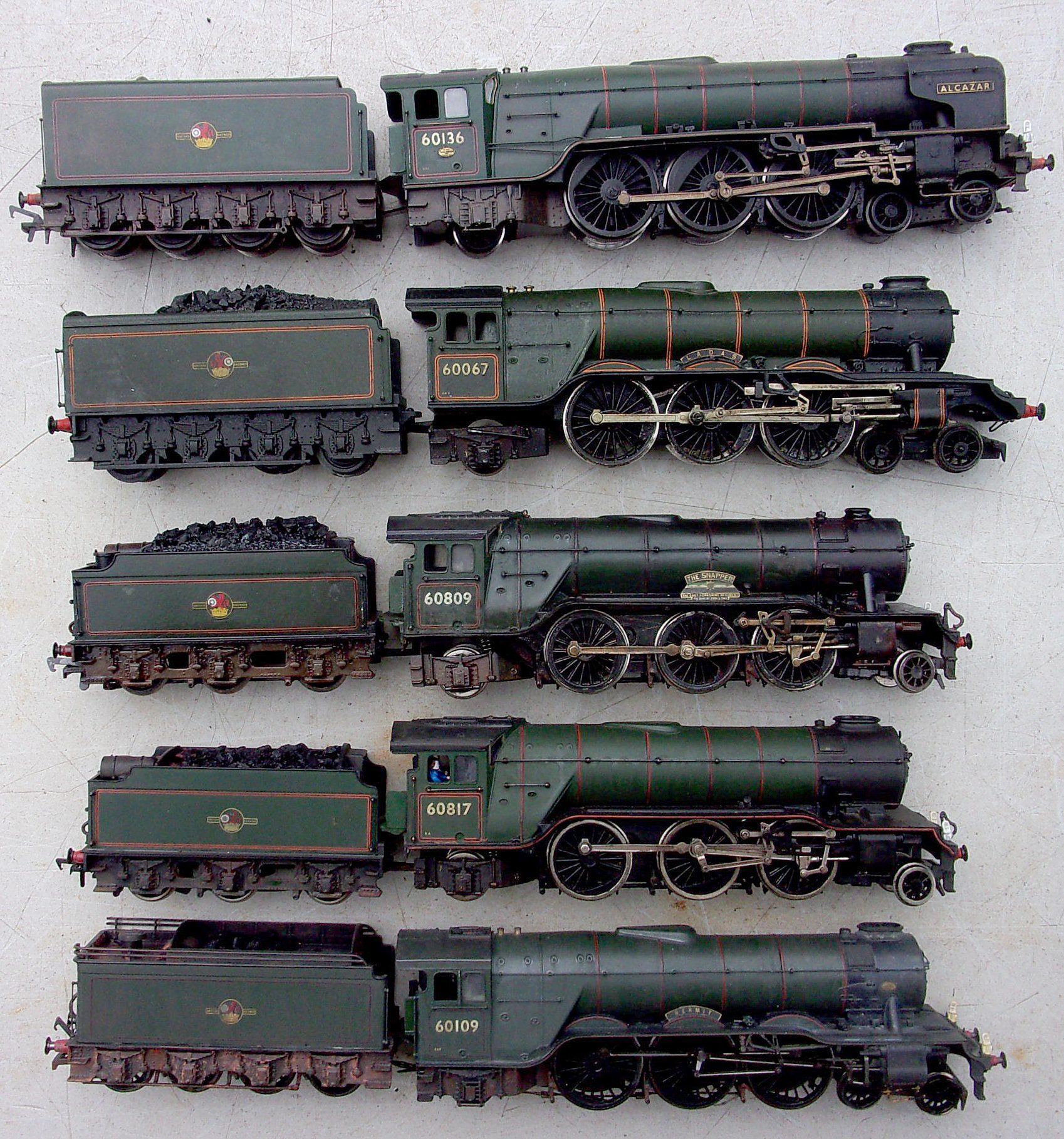 5 x 00 locos Bachman/Hornby Alterations, (weathered). - Great Northern ...